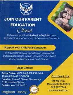 Parent Ed Class Flyer